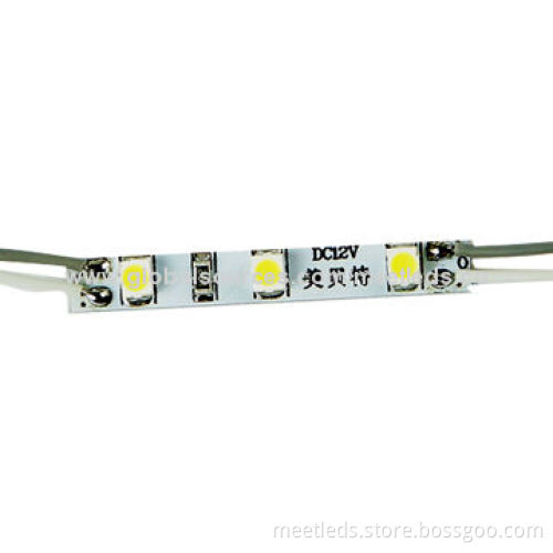 Yellow 3*SMD3528 LED Module Light, 36*5mm with 3-year Warranty, Used for Mini Art Sign